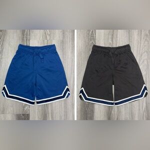 Bundle Of 2 OshKosh B'gosh Boys Athletic Mesh Shorts Blue Black Size 7/7A